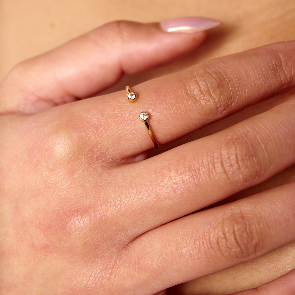 9 Carat Gold Circle Split Ring