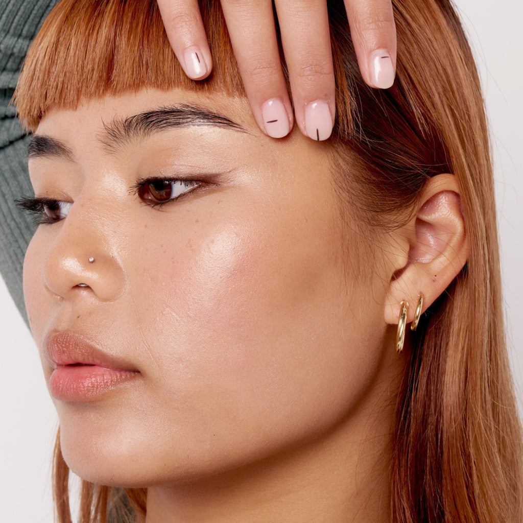 9 Carat Gold Hoop Earrings 1.5cm