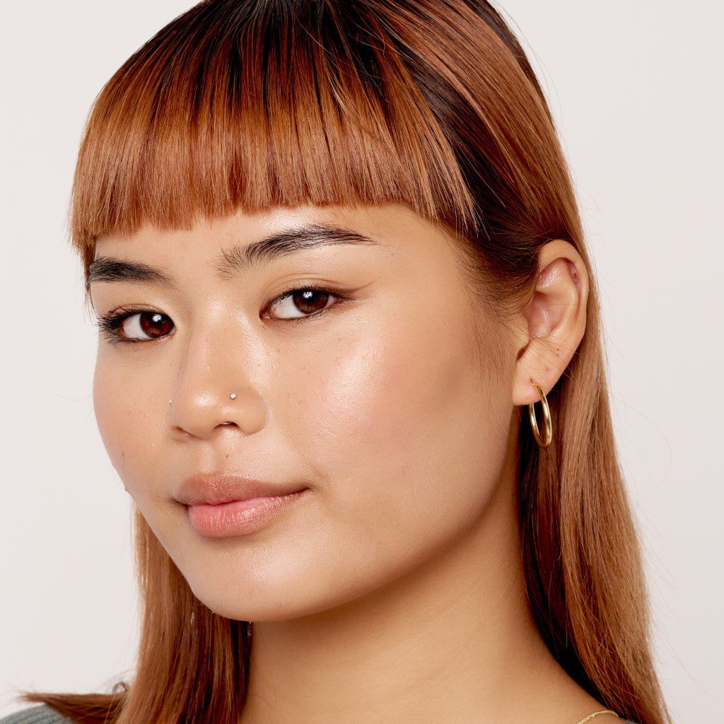 9 Carat Gold Hoop Earrings 2.5cm
