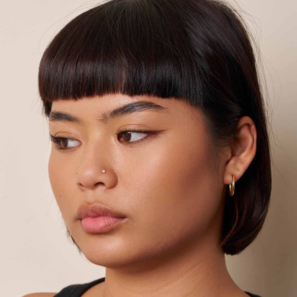 9 Carat Gold Hoop Earrings 2cm