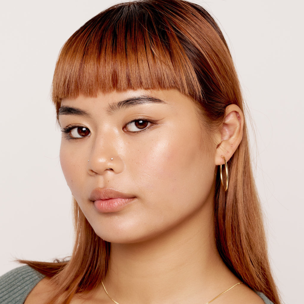 9 Carat Gold Hoop Earrings 3.5cm
