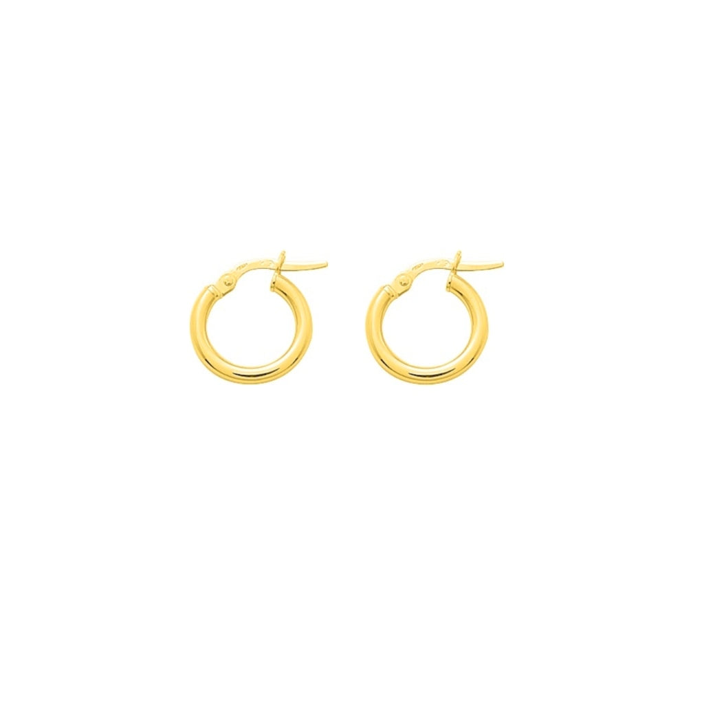 9 Carat Gold Hoop Earrings 1.5cm