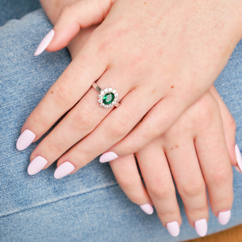 Florina Silver Cluster Ring