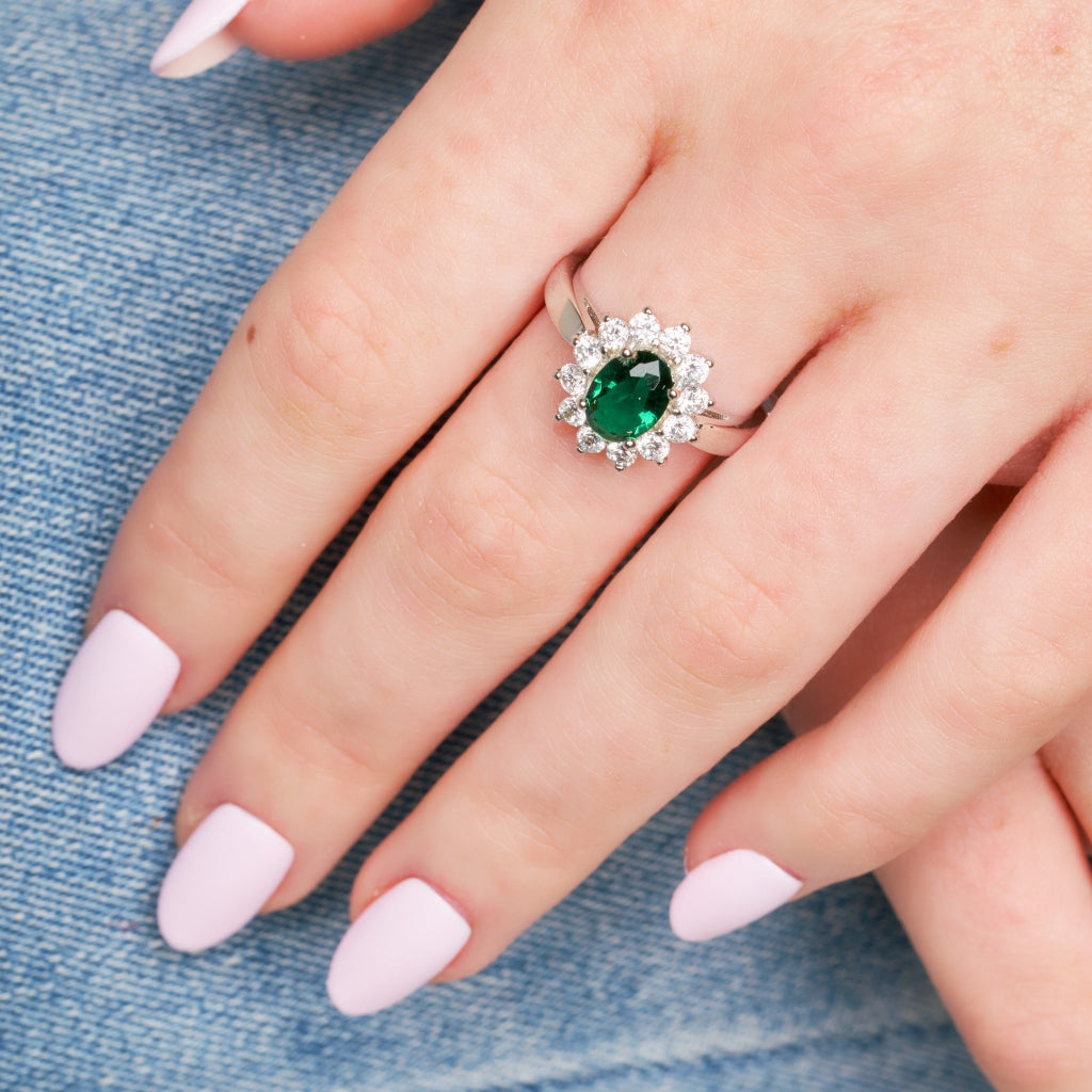 Florina Silver Cluster Ring