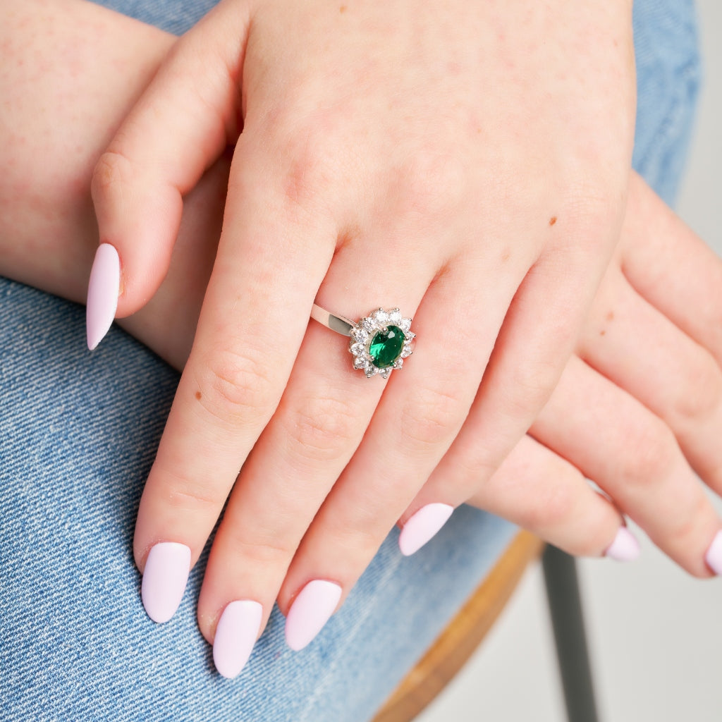 Florina Silver Cluster Ring