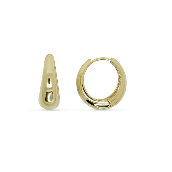 Gold Chunky Huggie Hoop Earrings | Sedra