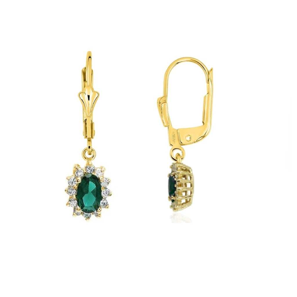 Gold Cluster Drop Earrings | Fleur