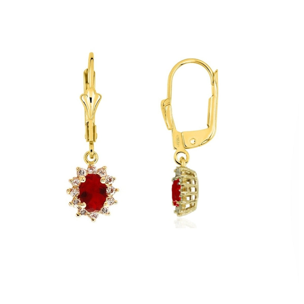 Gold Cluster Drop Earrings | Fleur