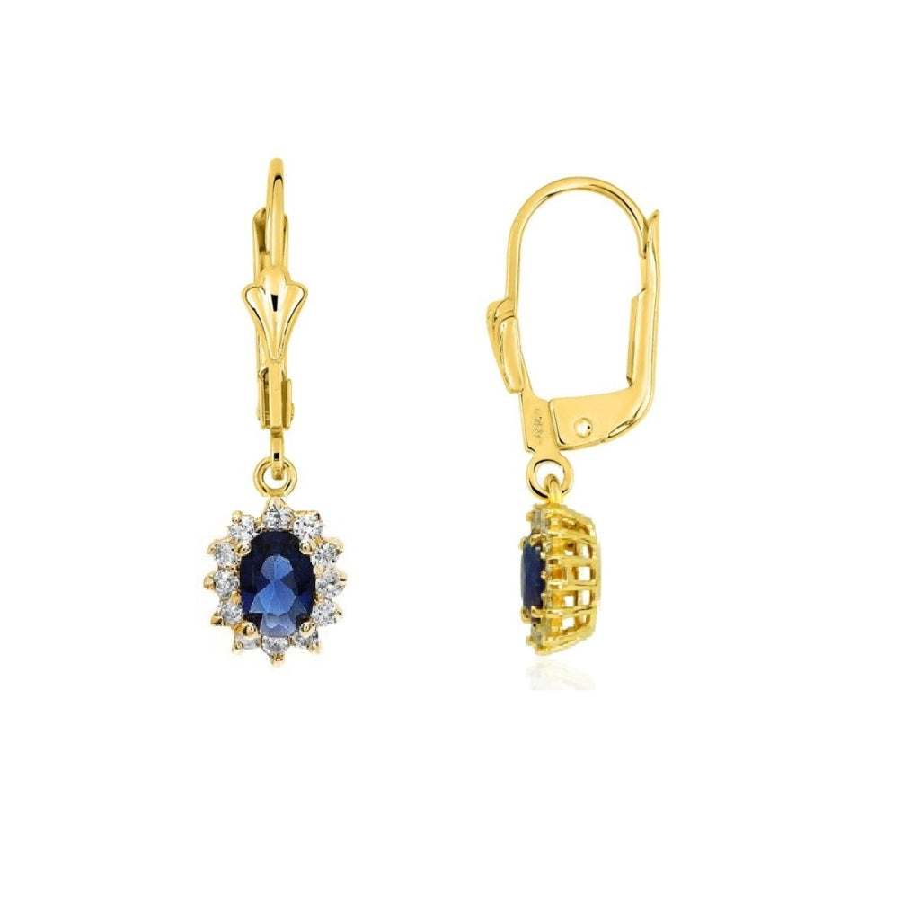 Gold Cluster Drop Earrings | Fleur