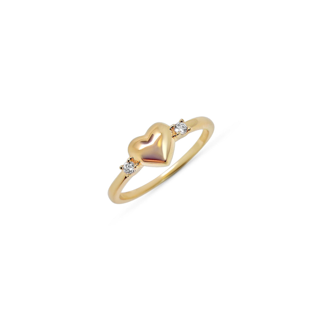 Gold Loveheart Trilogy Ring | Alori