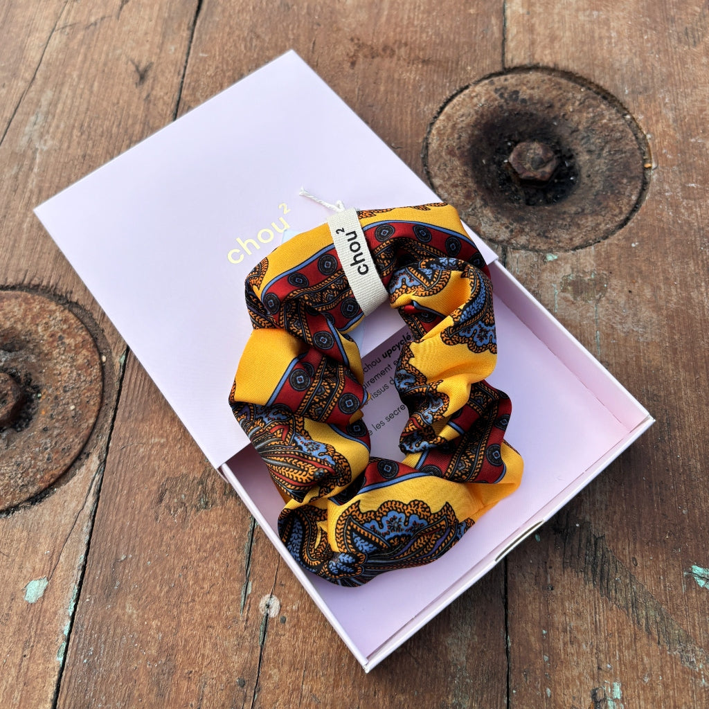 Hair Scrunchie | Provencal Yellow Print | Chou²