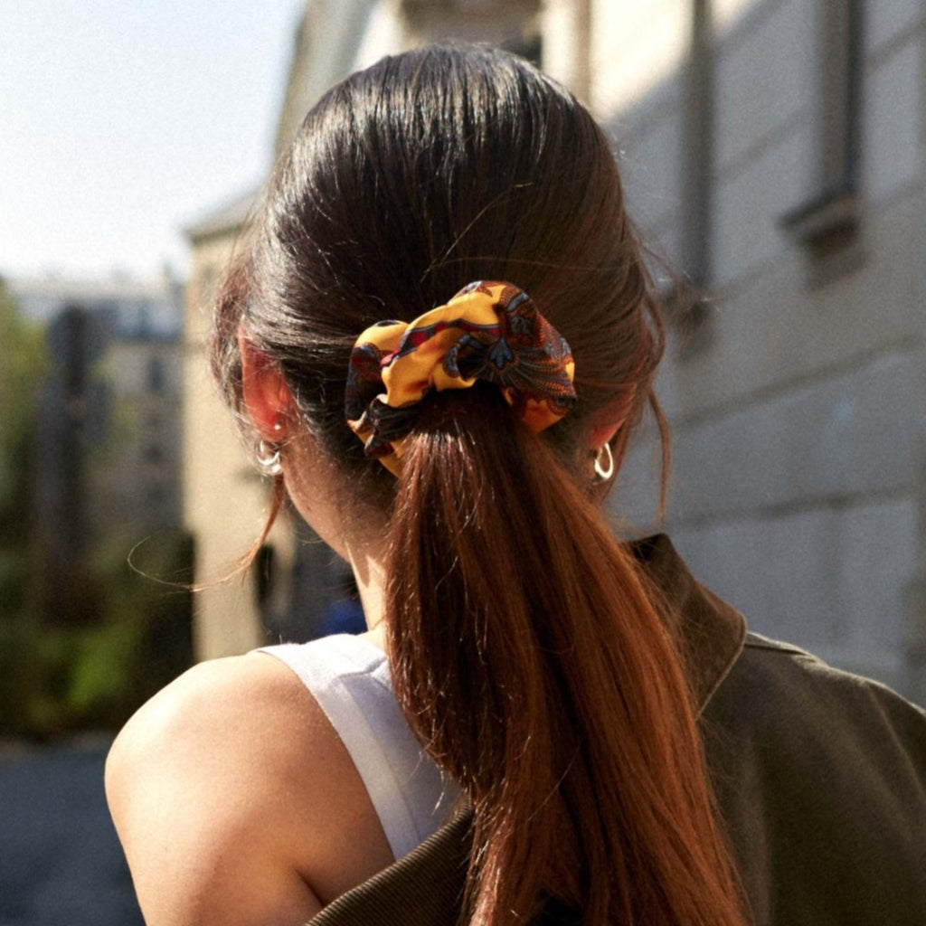 Hair Scrunchie | Provencal Yellow Print | Chou²