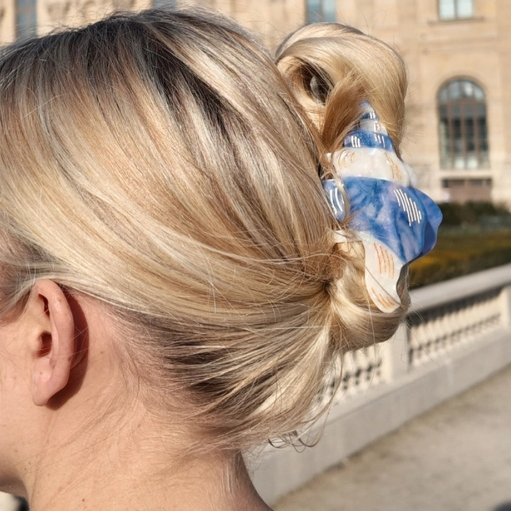 Hand-Painted Claw Hair Clip | Conch Shell | Solar Eclipse