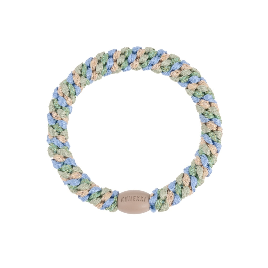 Kknekki Hair Tie | Mix | Pistachio & Sky Blue Glitter