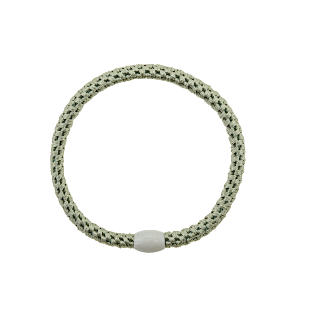 Kknekki Hair Tie | Slim Plain | Dusty Lind Green