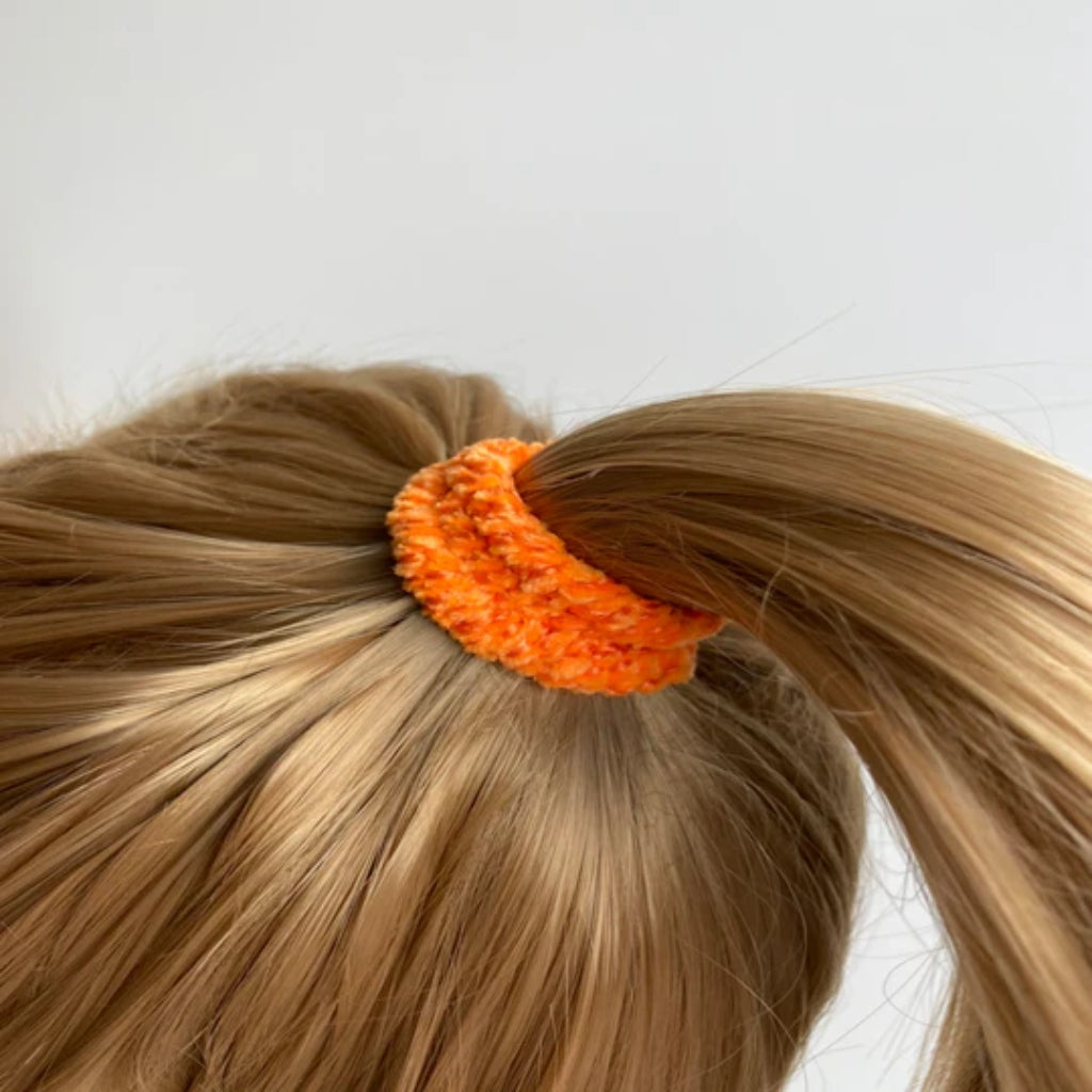 Kknekki Hair Tie | Velvet | Orange