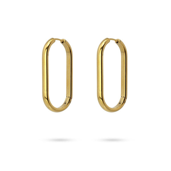 Large Oval Hoop Earrings | Anartxy