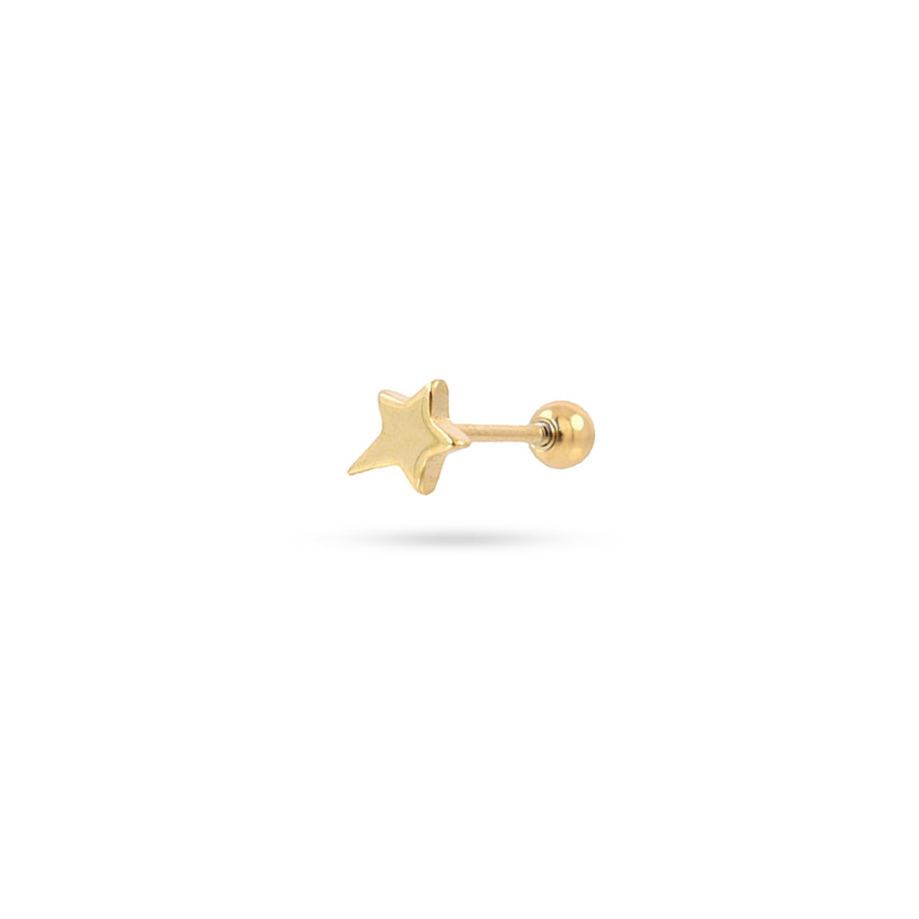 Shooting Star Ball Back Single Stud Earring | Anartxy