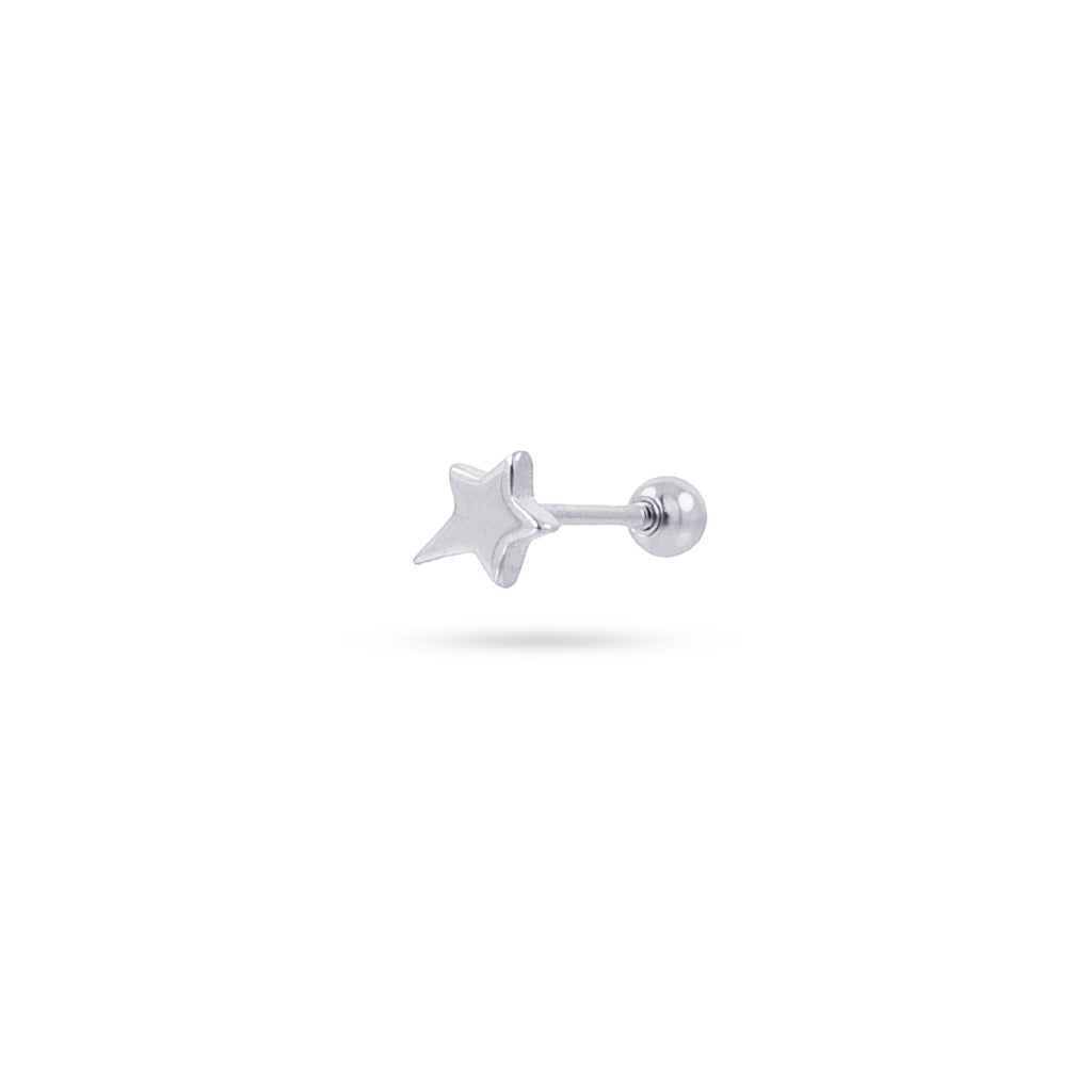 Shooting Star Ball Back Single Stud Earring | Anartxy