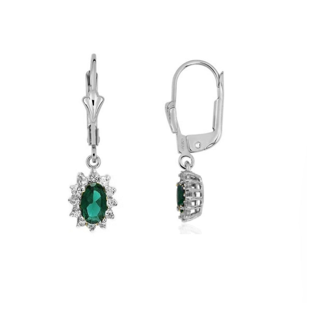 Silver Cluster Drop Earrings | Fleur