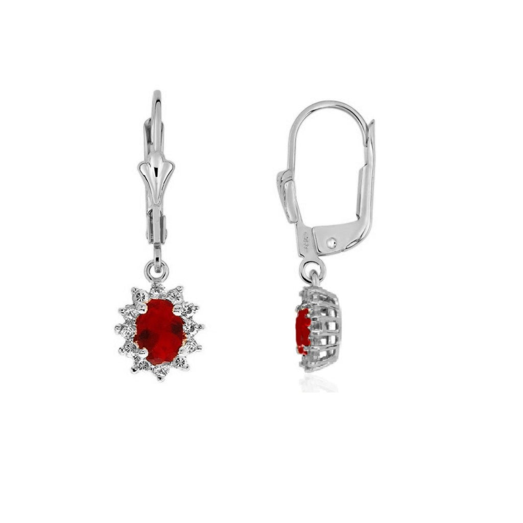 Silver Cluster Drop Earrings | Fleur