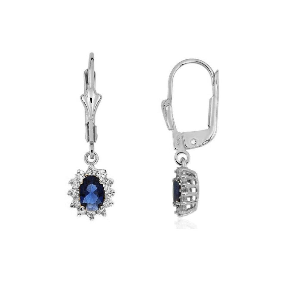 Silver Cluster Drop Earrings | Fleur