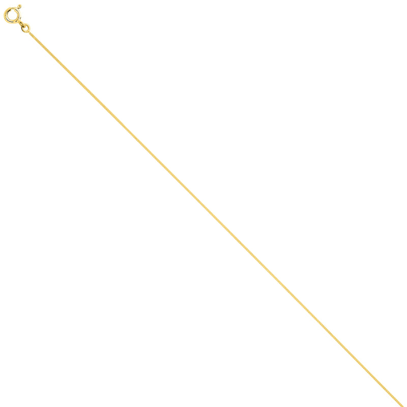 9 Carat Gold Delicate Curb Chain Necklace