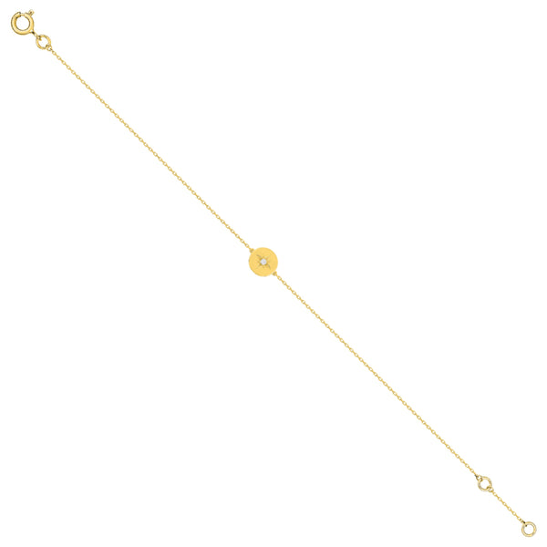 9 Carat Gold North Star Bracelet
