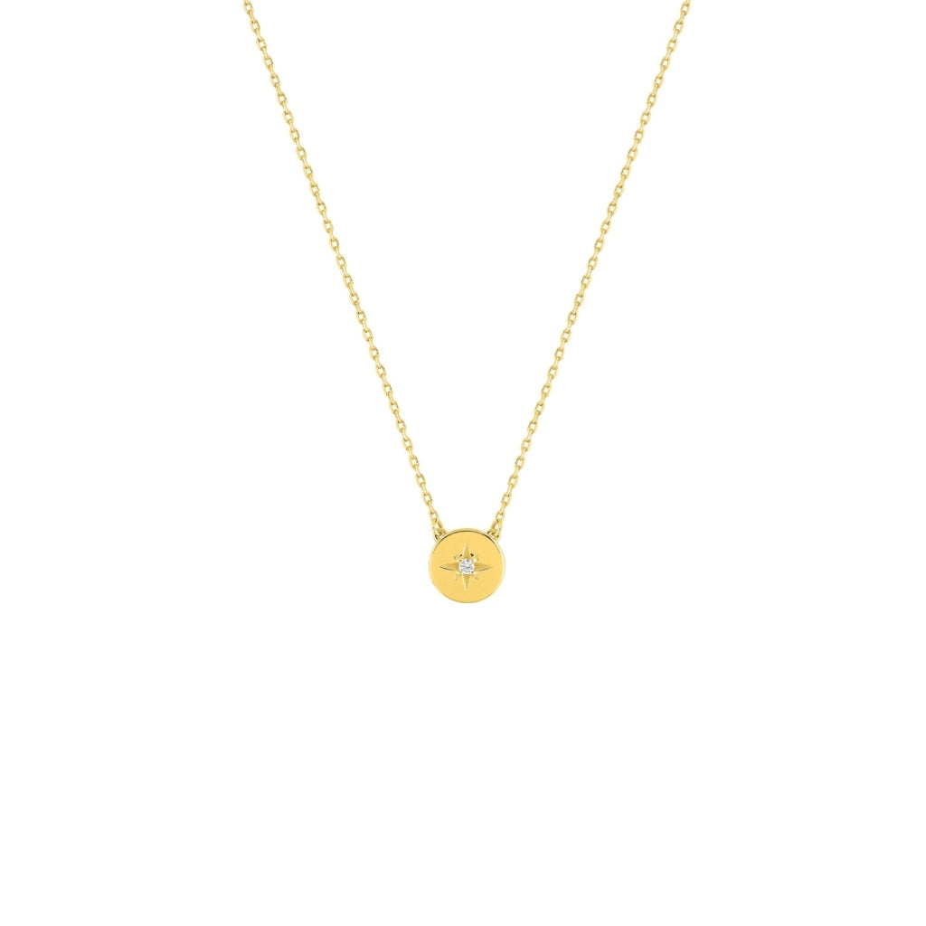 9 Carat Gold North Star Necklace