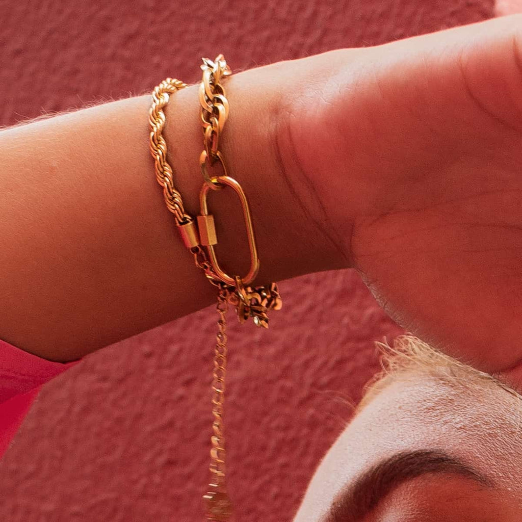 Gold Rope Chain Bracelet | Anartxy