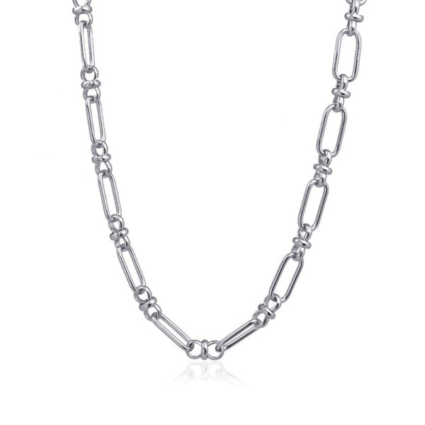 Silver Chunky Link Chain Necklace | Anartxy