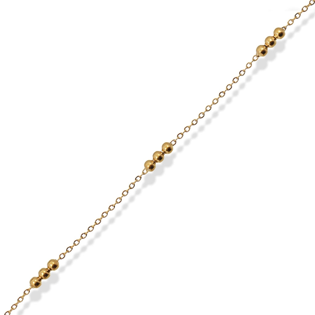 Beaded Detail Chain Anklet | Anartxy