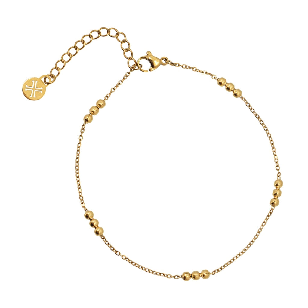 Beaded Detail Chain Anklet | Anartxy