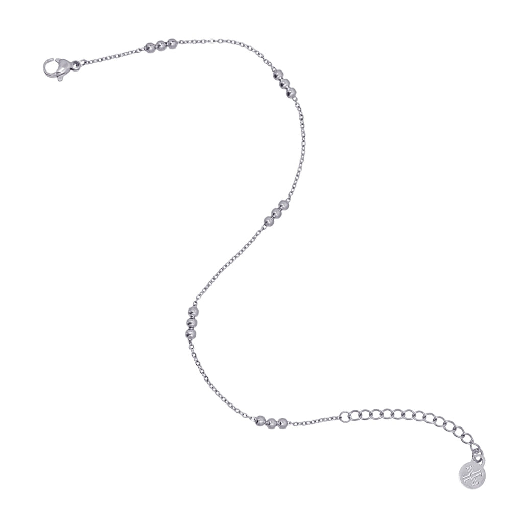 Beaded Detail Chain Anklet | Anartxy