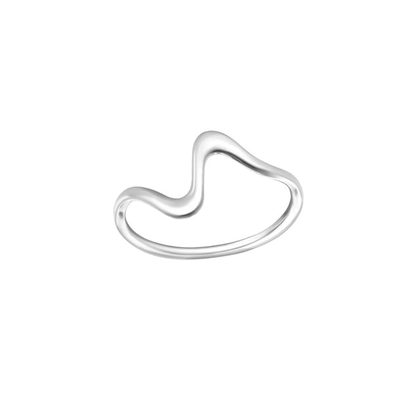 Cea Silver Delicate Wave Ring