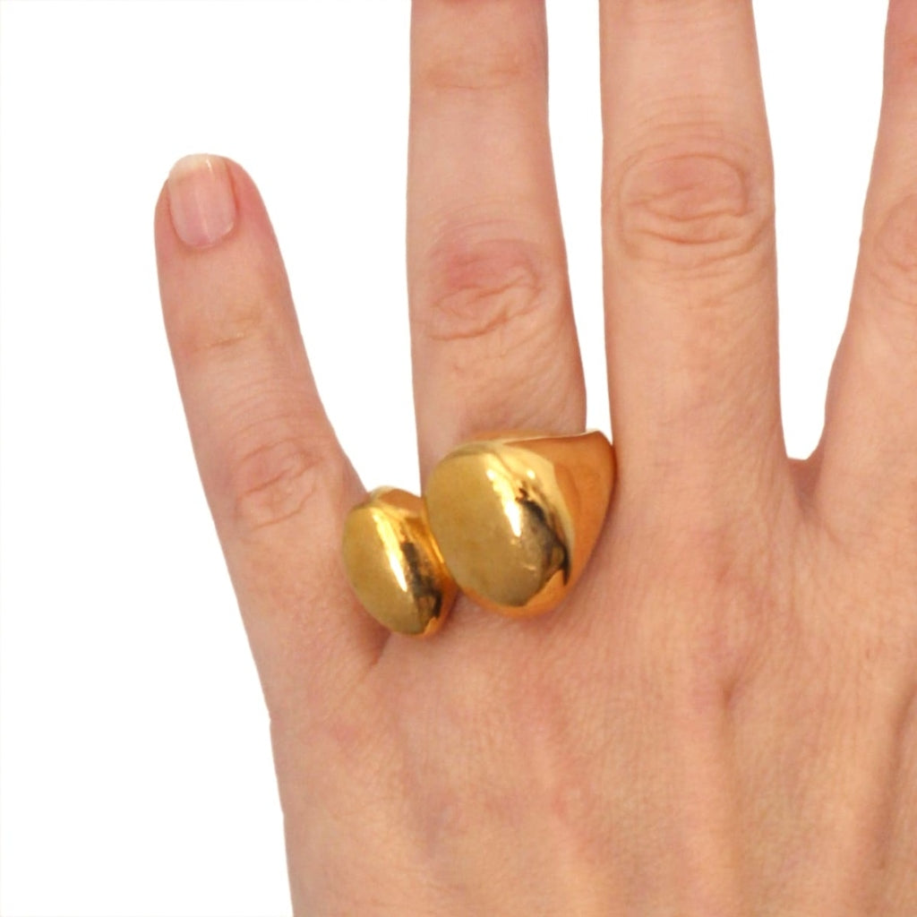 Chunky Double Oval Ring | Anartxy