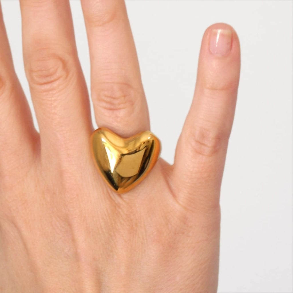 Chunky Heart Ring | Anartxy