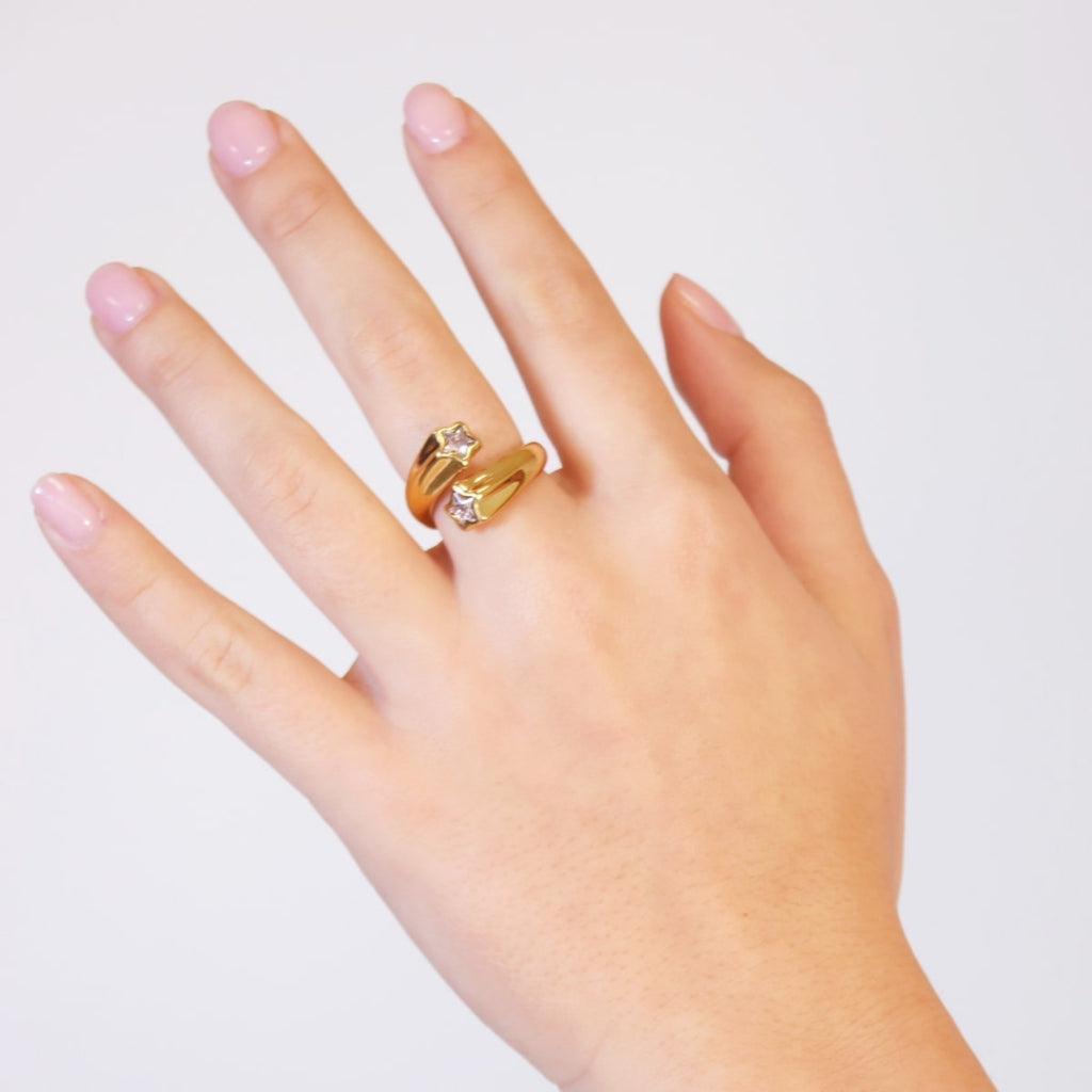 Chunky Star Split Ring | Anartxy