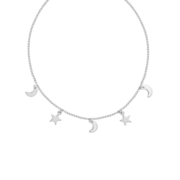 Silver Celestial Charm Necklace