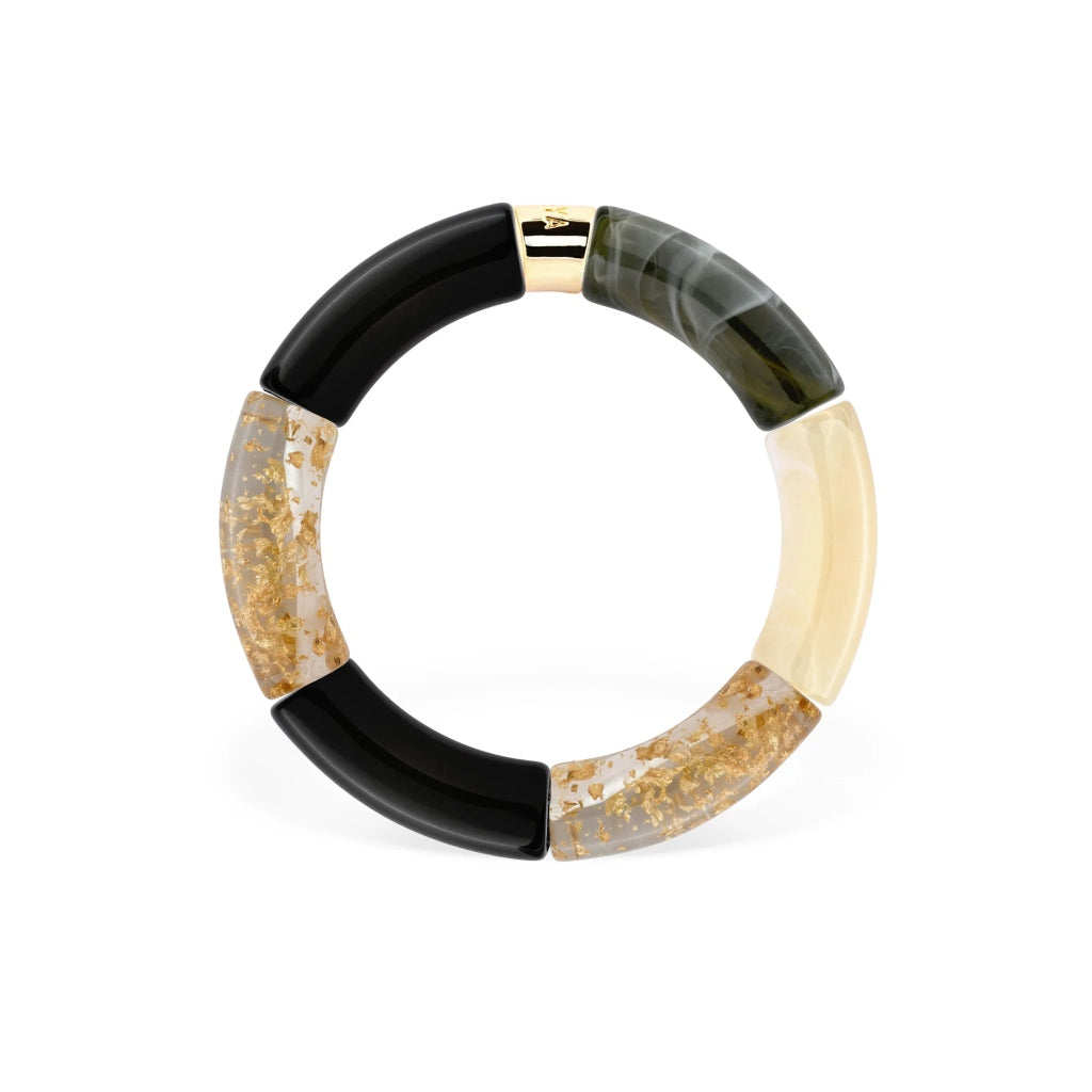 Colourful Resin Bracelet | Black Night | Parabaya