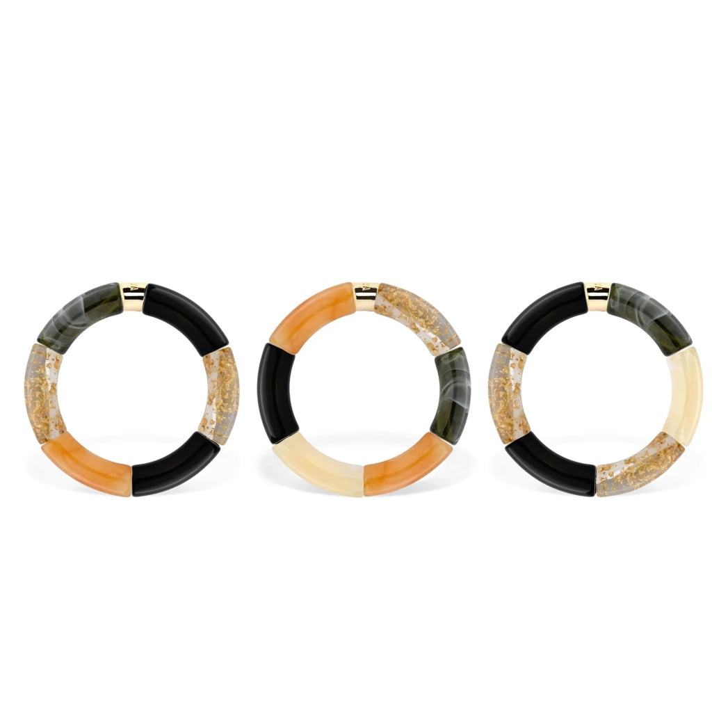 Colourful Resin Bracelet | Black Night | Parabaya