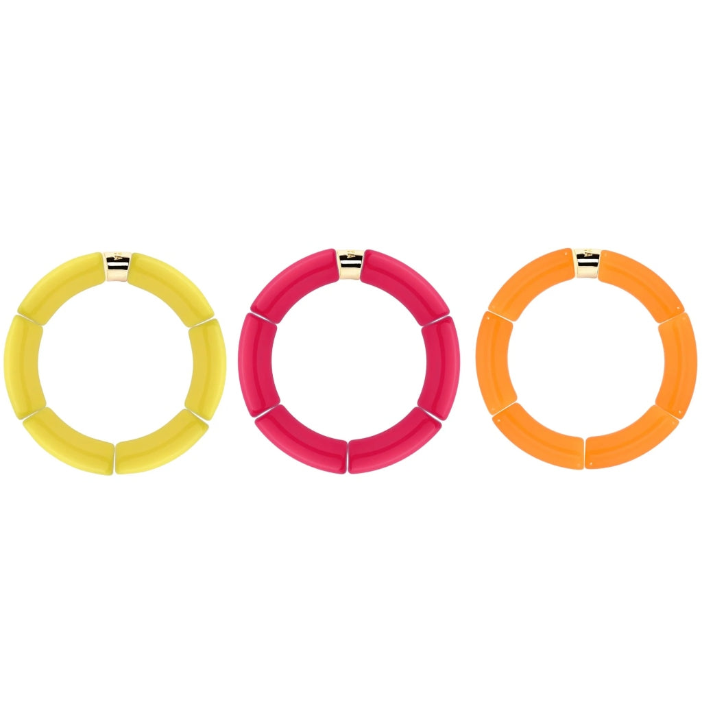 Colourful Resin Bracelet | Carnaval Mono | Parabaya