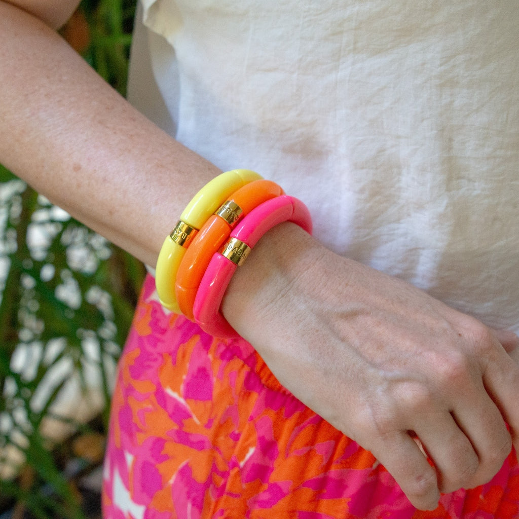 Colourful Resin Bracelet | Carnaval Mono | Parabaya