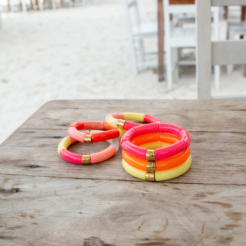 Colourful Resin Bracelet | Carnaval Mono | Parabaya