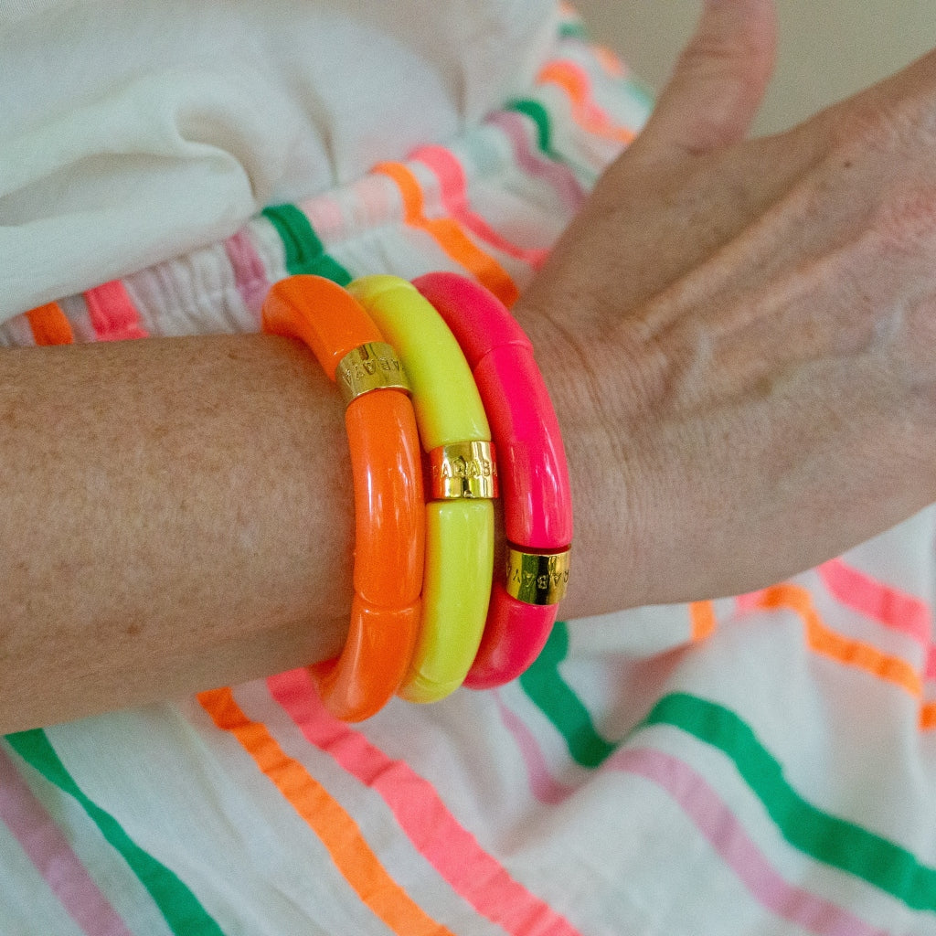 Colourful Resin Bracelet | Carnaval Mono | Parabaya