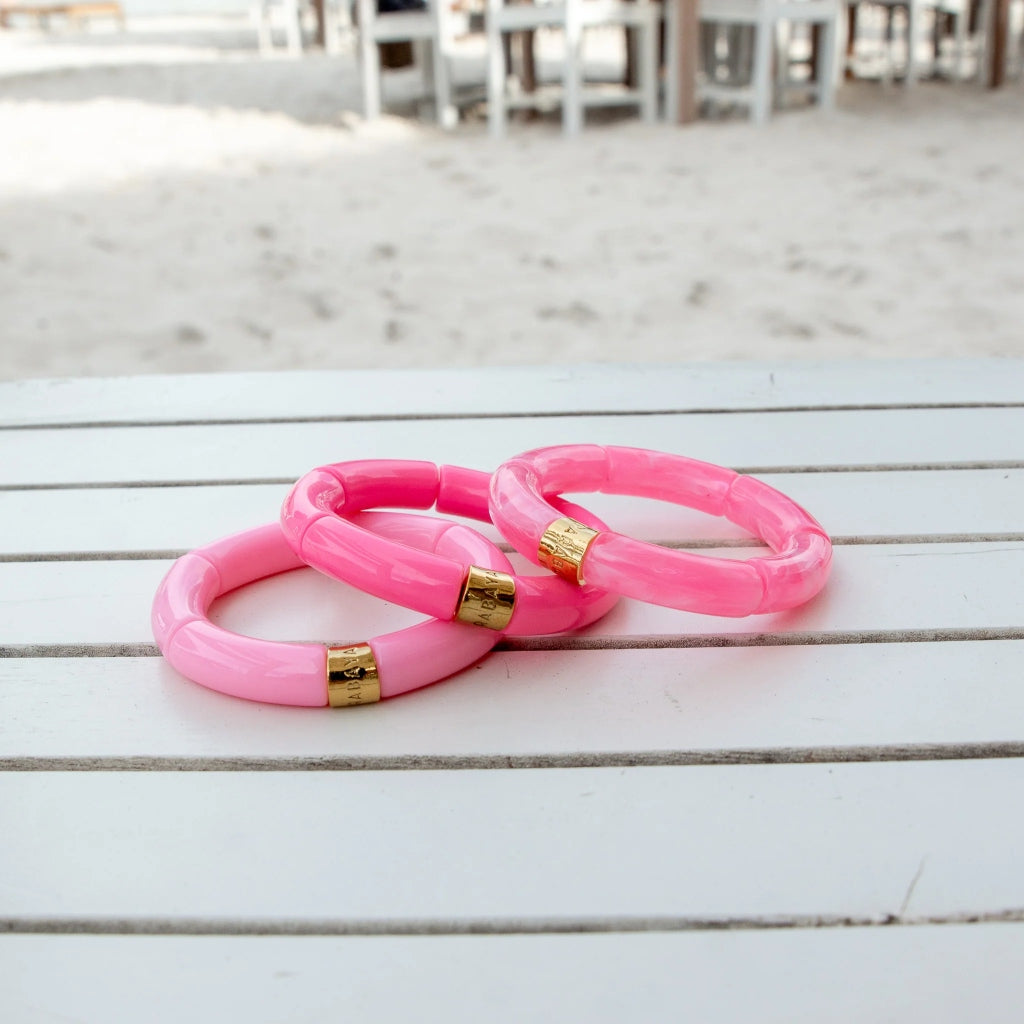 Colourful Resin Bracelet | Flamingo Mono | Parabaya