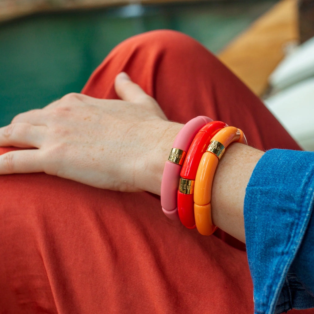 Colourful Resin Bracelet | Fogo Mono | Parabaya