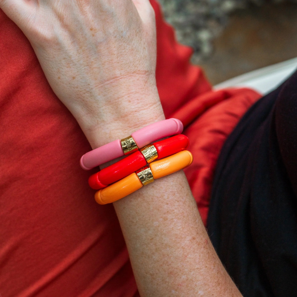 Colourful Resin Bracelet | Fogo Mono | Parabaya