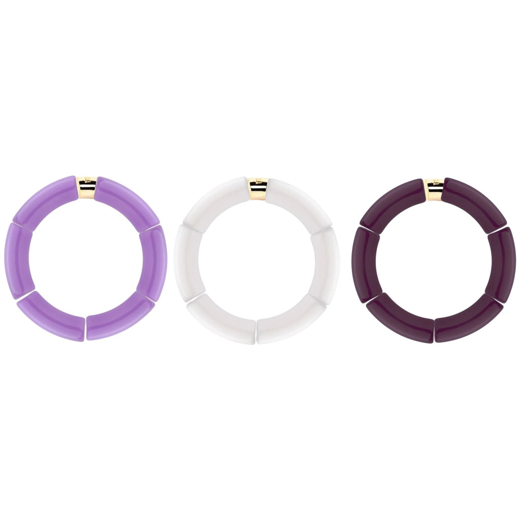 Colourful Resin Bracelet | Jacaranda Mono | Parabaya