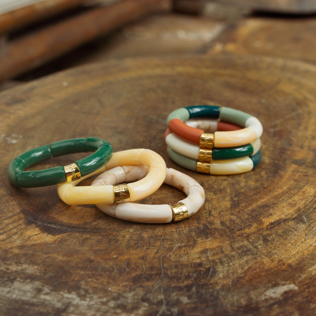 Colourful Resin Bracelet | Mata | Parabaya